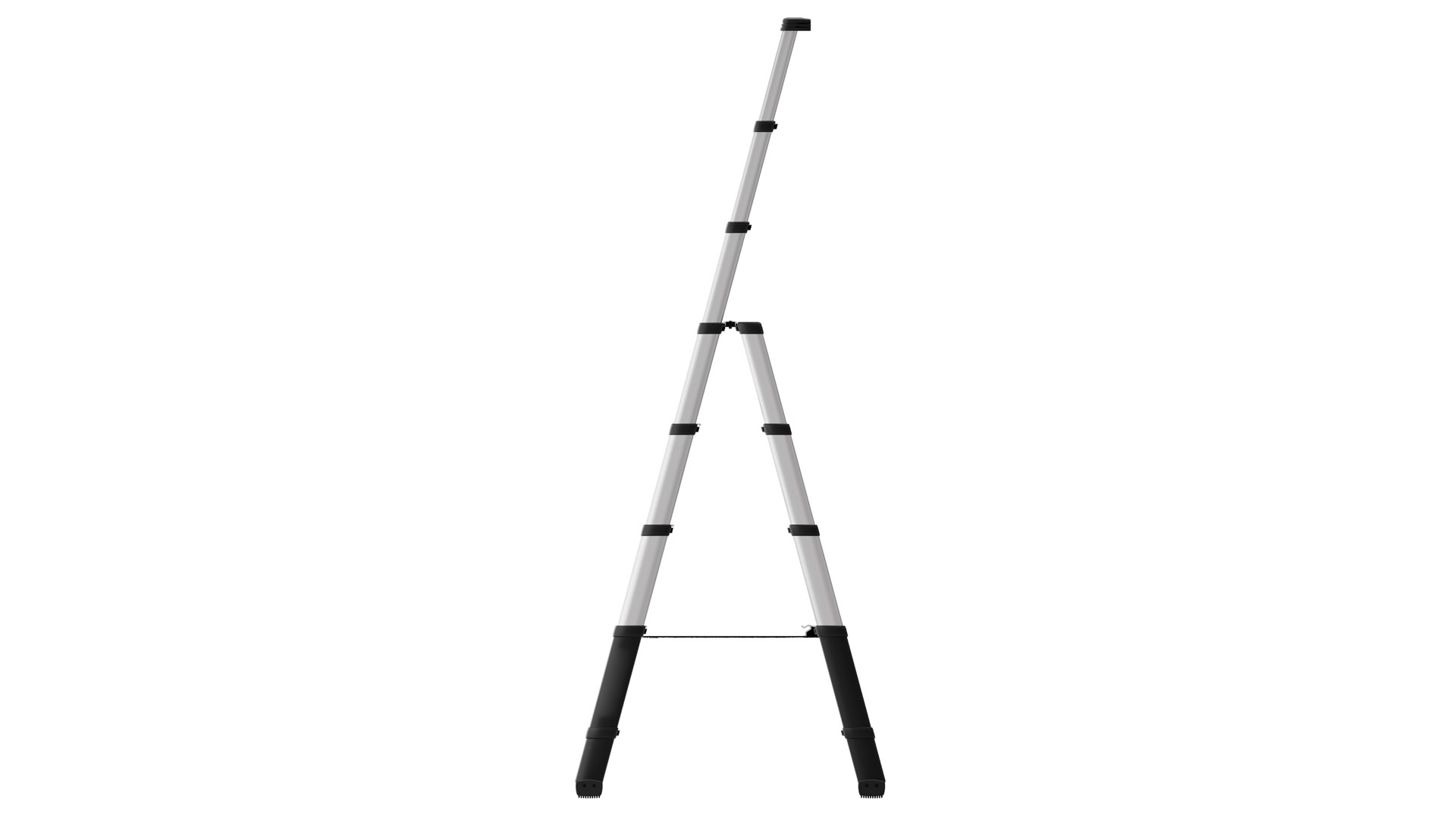 Teleskopleiter - Kombileiter, 7 Stufen, Leiterlänge max. 2300 mm, Leiterlänge zusammengeschoben 730 mm, Gewicht 14 kg