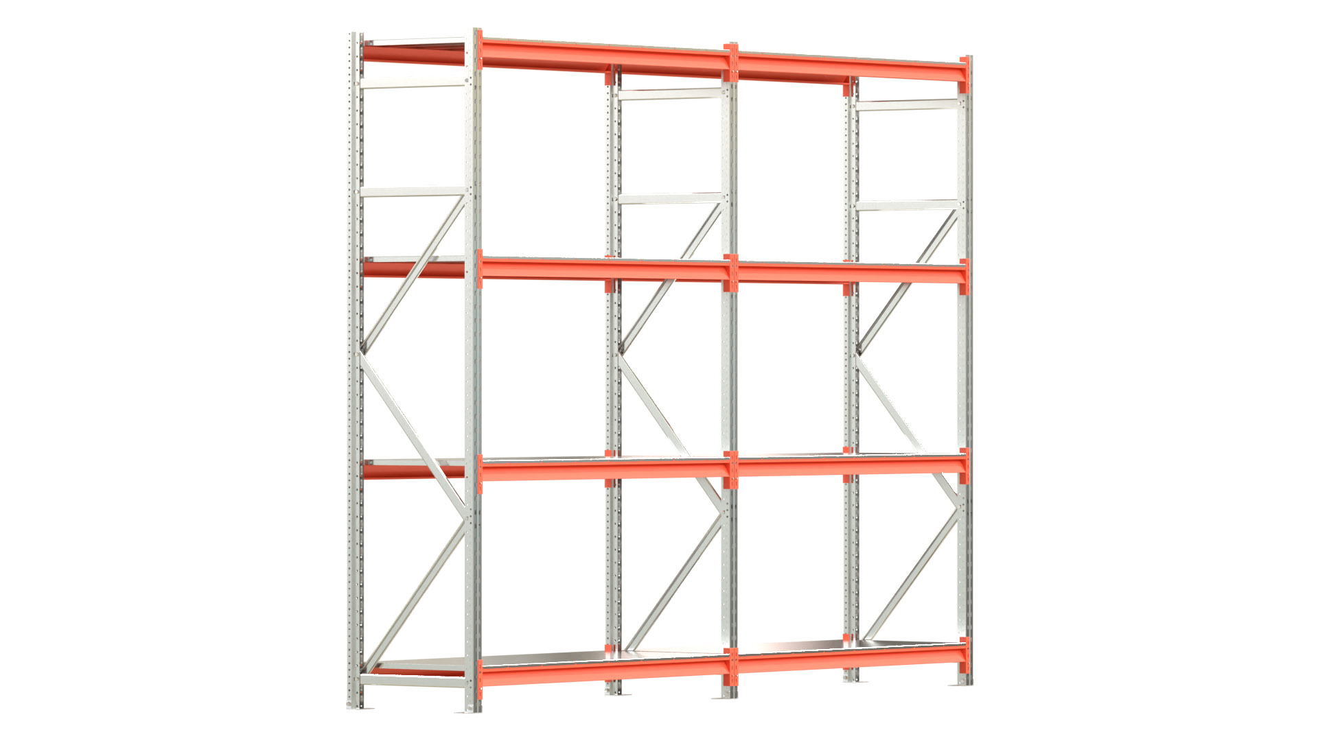 Weitspannregal EMMA - Höhe: 250 cm - Fachbreite: 150 cm - Tiefe: 60 cm - Set
