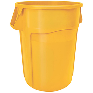Kunststofftonne, PE, Volumen 75,7 l, Durchm.xHöhe 495x581 mm, Farbe gelb