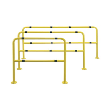 Rammschutz-Bügel für den Innenbereich, Rammschutzgeländer aus Stahl, 1.000 mm Höhe, 2.000 mm Breite, Durchmesser 42 mm
