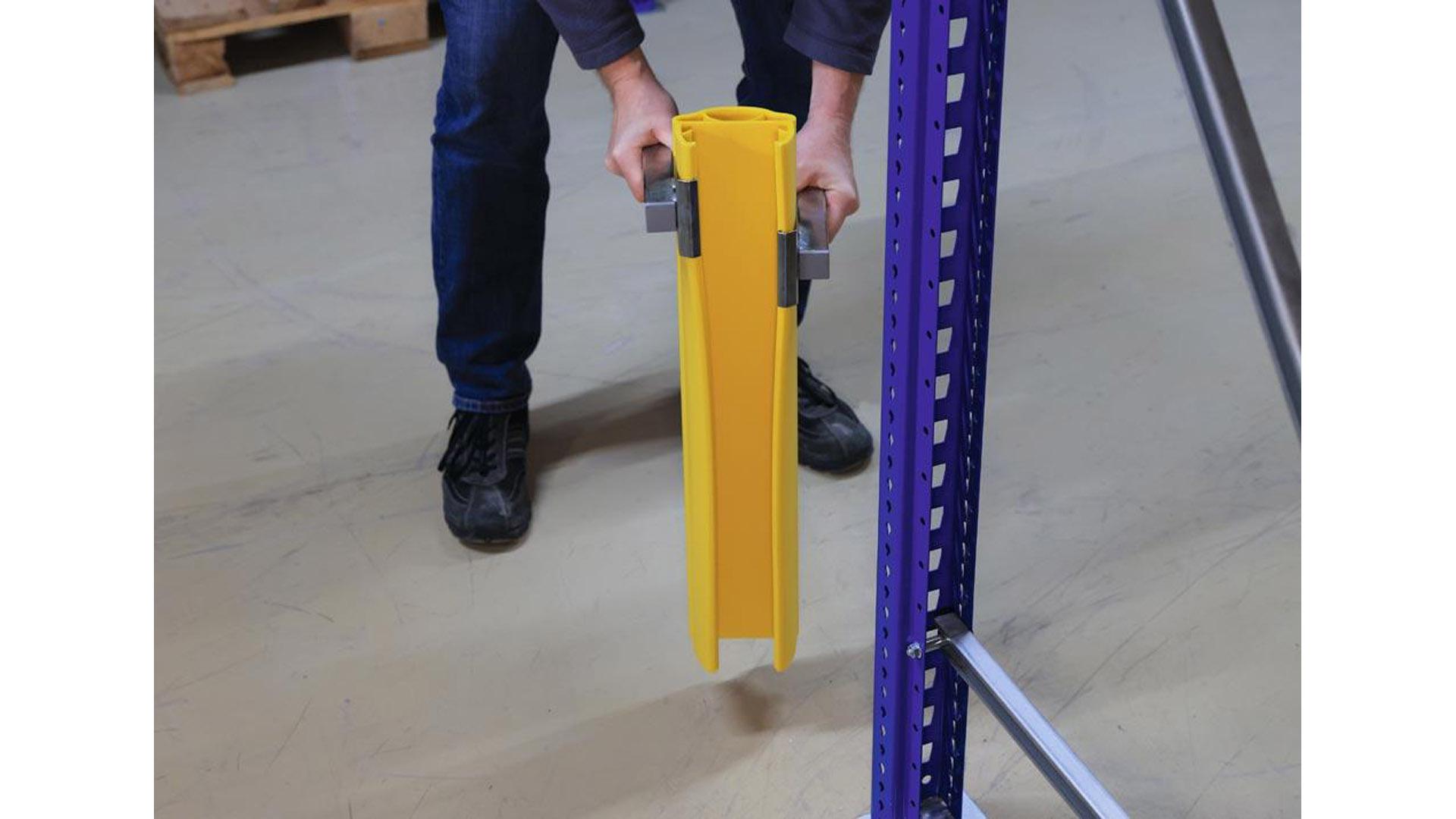 Montagewerkzeug für Regalbeinschutz, Stahl, Set mit 2 Stück