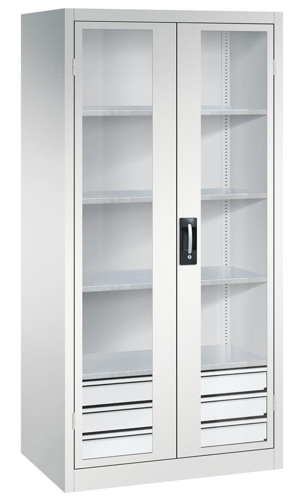 C+P Großraum Werkzeugschrank  Sichtfenstertüren