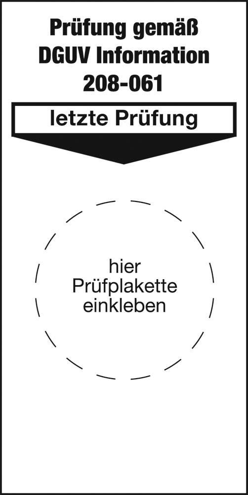 Grundplakette zur Prüfplakette