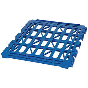 Kunststoff-Etagenboden, RAL 5010 enzianblau, Traglast 150 kg, passend zu 4- + 5-seitige Rollbox