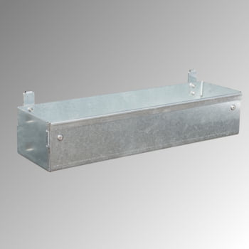 Fahrbare Auffangwanne mit Lochplattenwand - 2 x 200 l Fässer - Volumen 200 l - 2.015 x 800 x 1.280 mm (HxBxT) - Gitterrost - resedagrün