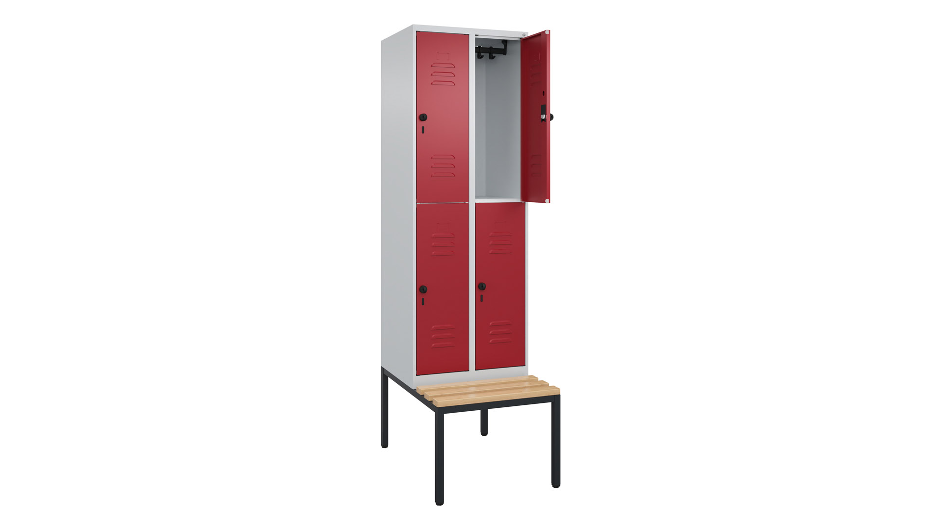 Fächerschrank, Breite 60 cm, Höhe 212 cm, Tiefe 50 cm,  Fächer