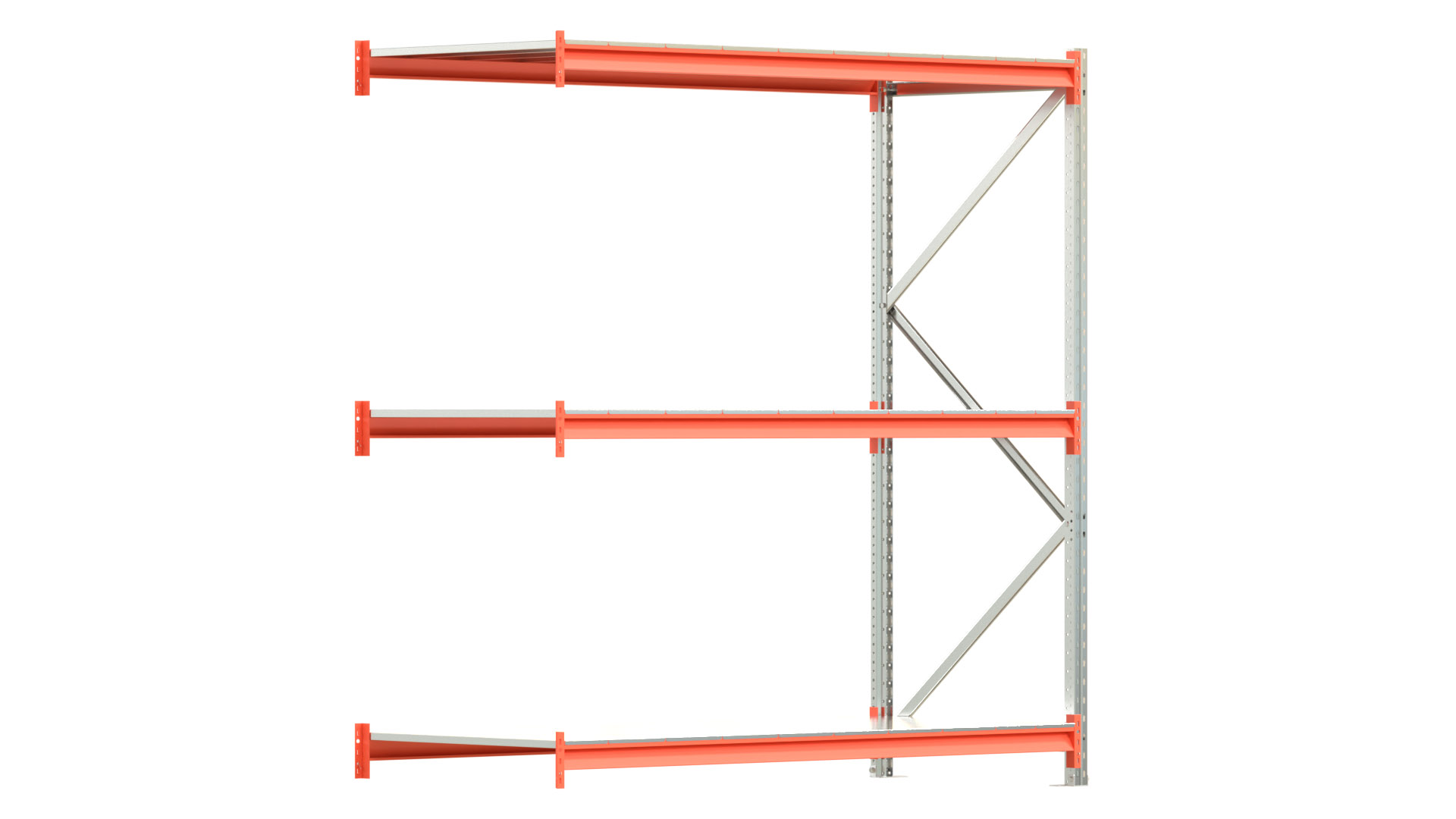 Weitspannregal EMMA - Höhe: 200 cm - Fachbreite: 185 cm - Tiefe: 80 cm - Anbaufeld