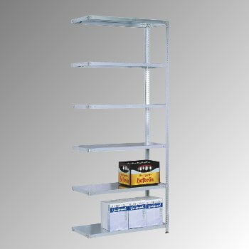 Fachbodenregal Rudi, Breite 100 cm, Tiefe 30 cm, Höhe 250 cm, 6 Böden, Schraubregal