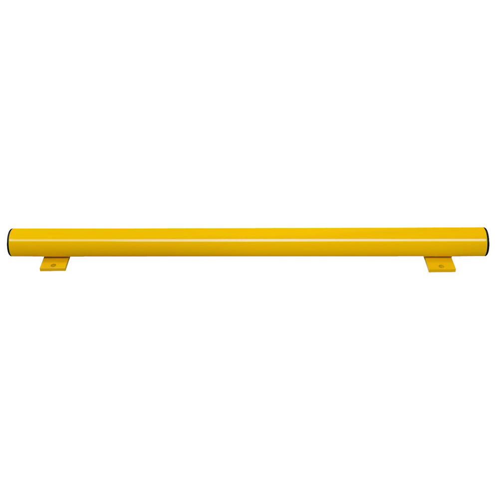 Unterfahrschutz, Länge 1250 mm, Höhe 86 mm, gelb kunststoffbeschichtet