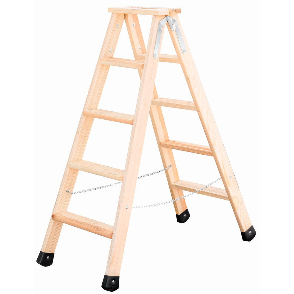 Stufen-Stehleiter Holz