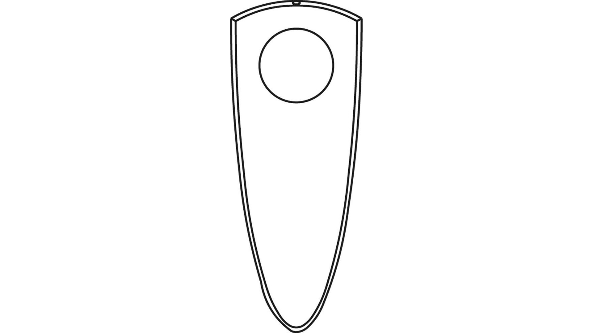 Türschutz Schlüsselschild, aus Kunststoff, zur Nummernschildaufnahme für Zylinderschlösser