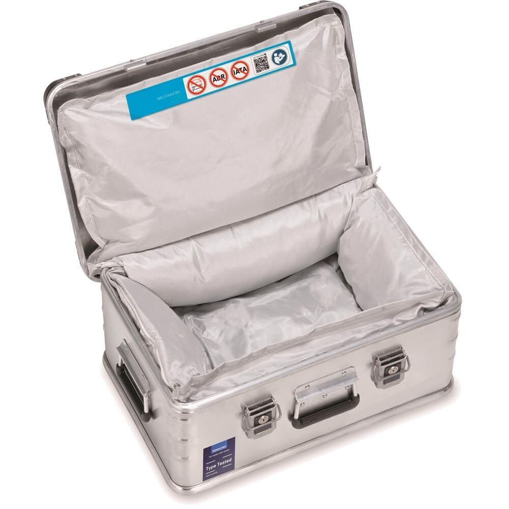 Universal-Aluminium-Transportbox für Akkus, BxTxH 600x400x240 mm, Gewicht 9 kg