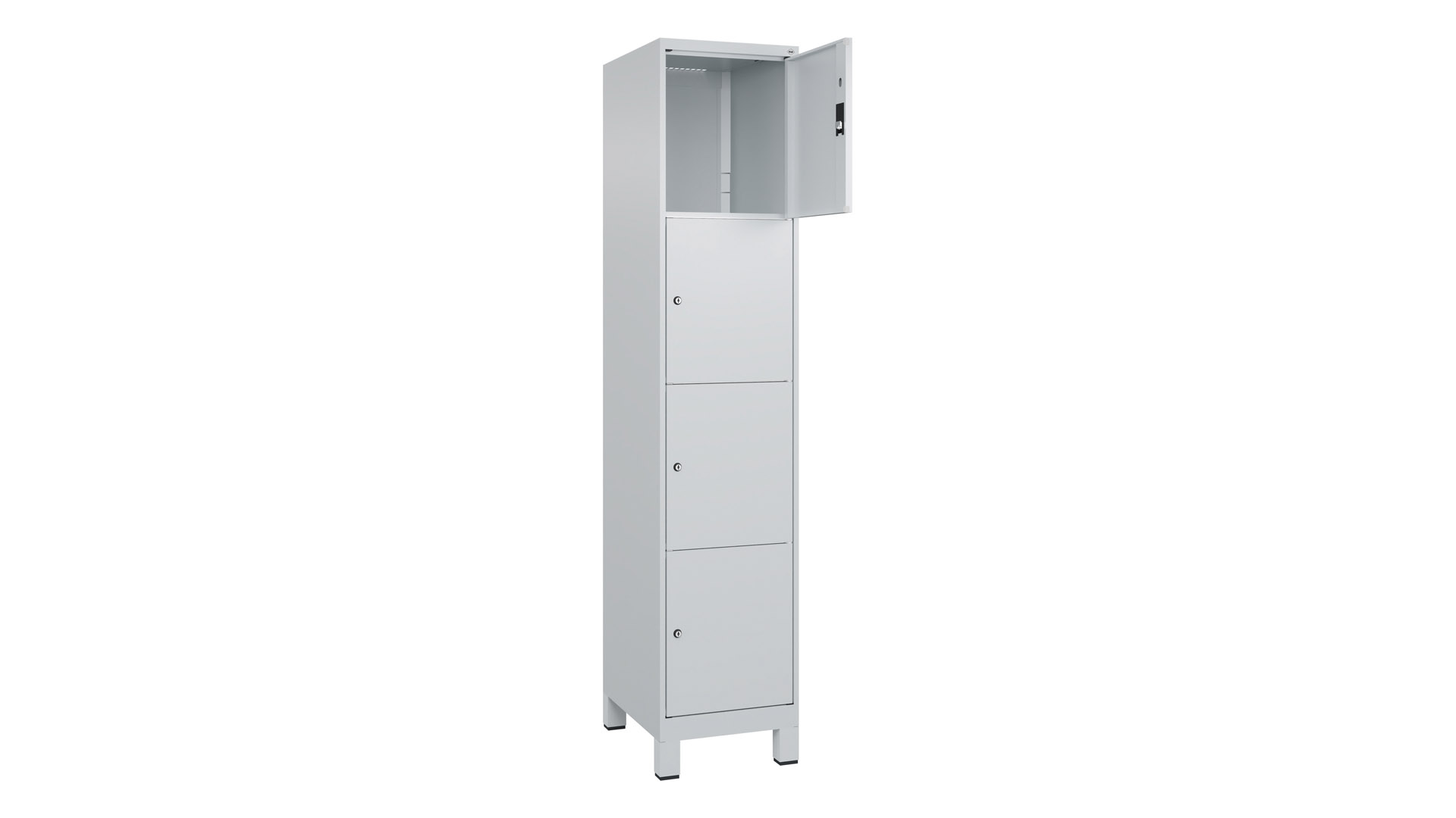 Fächerschrank, Breite 40 cm, Höhe 195 cm, Tiefe 50 cm, 4 Fächer