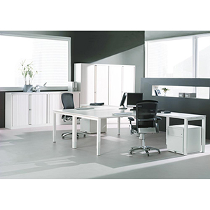 Rollladenschrank, BxTxH 1000x430x1980 mm, 4 Böden, 5 OH, schwarz