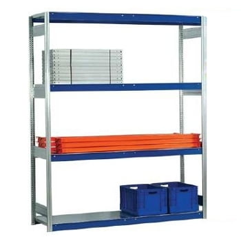 Weitspannregal EMMA - Breite: 257 cm - Tiefe: 60 cm - Höhe: 200 cm - 4 Böden - Grundfeld