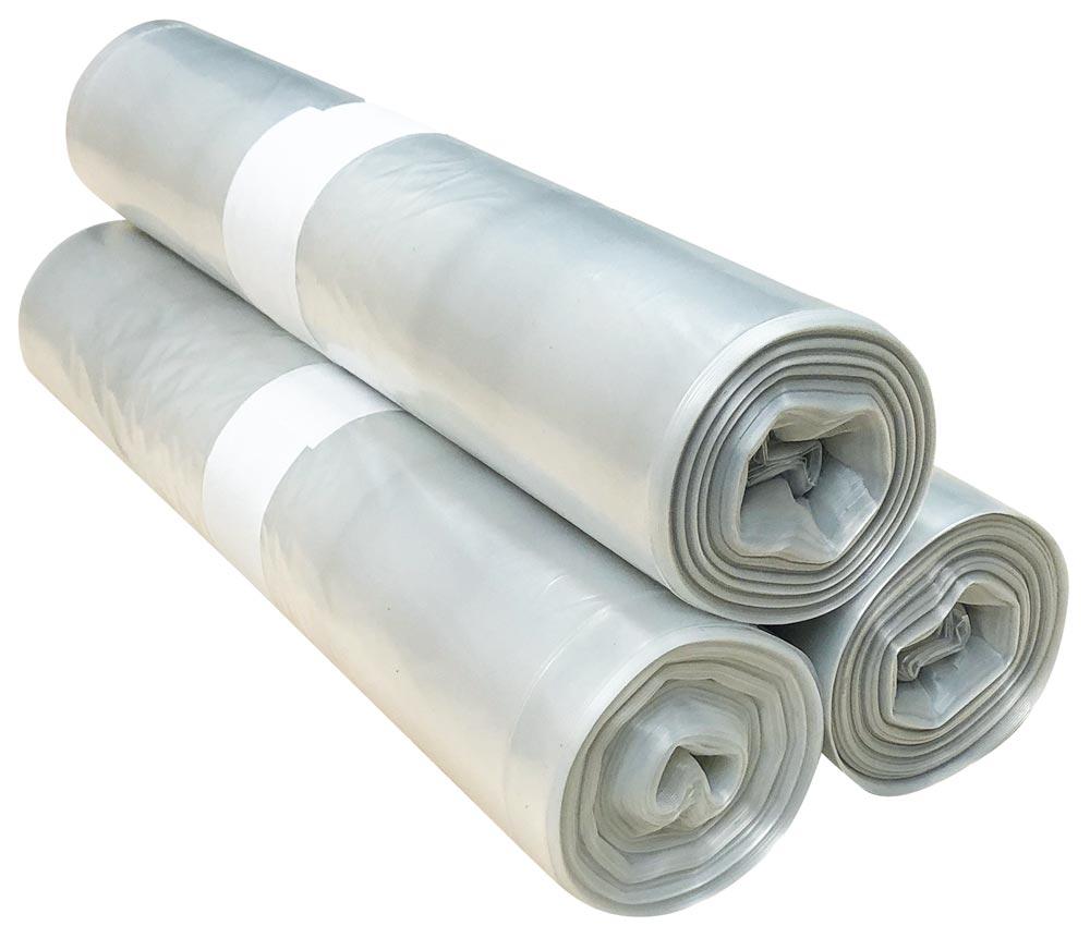 Müllsack, Vol. 70 Liter, Typ 60, VE 10 Rollen mit 25 Stück, Gesamt 250 Stück, transparent