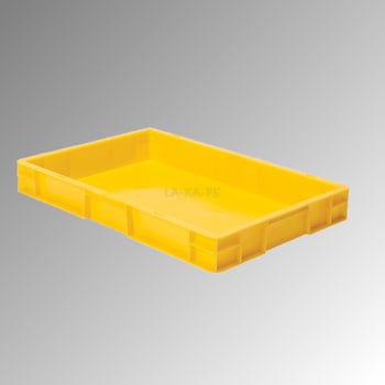 Eurobox - Eurokasten - Volumen 14,5 l - Boden und Wände geschlossen - 75 x 400 x 600 mm (HxBxT) - VE 2 Stk. - GRAU (Beispielabbildung in gelb)
