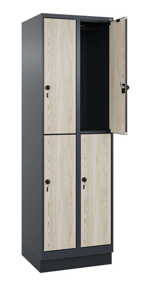 Fächerschrank, doppelstöckig