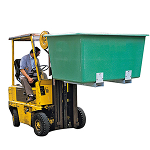 GFK-Rechteckbehälter, ohne Staplertaschen, Volumen 200 l, BxTxH oben auß/inn 880/800x570/490x600/590 mm, Farbe blau