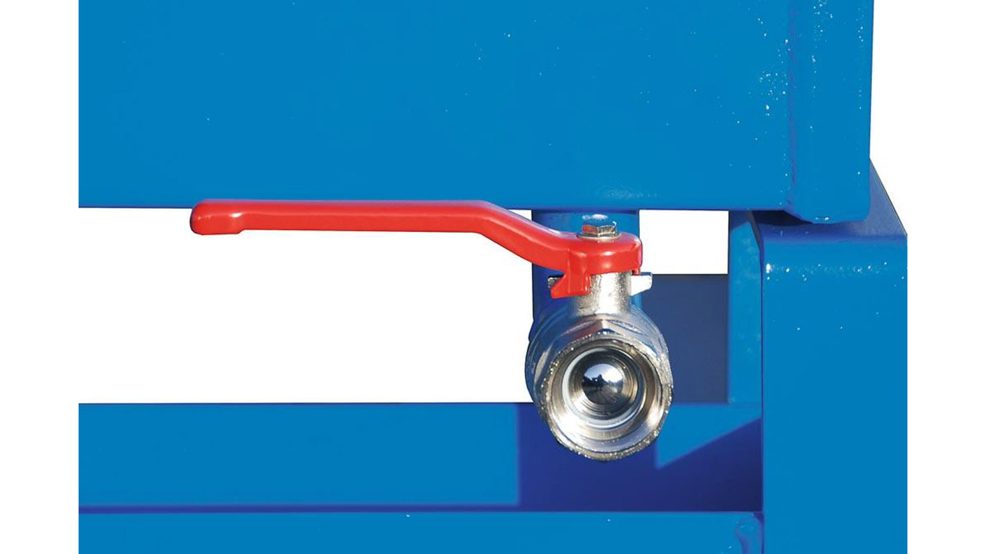 Späne-Selbstkippbehälter mit Abrollsystem, Volumen 0,30 cbm, LxBxH 1260x770x835 mm, lackiert RAL 5012 blau