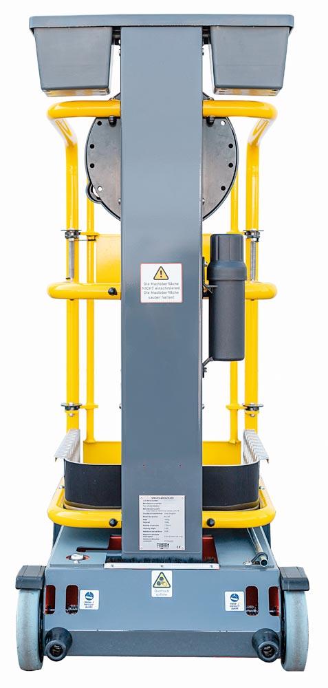 Kurbellift, maximale Arbeitshöhe 3,50m, Plattformgröße B x T 0,6 x 0,72m