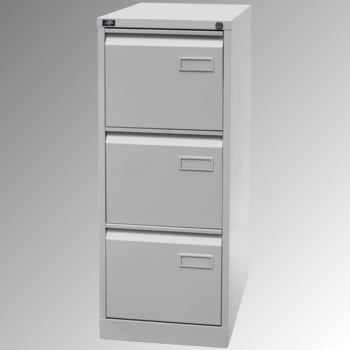 Bisley Light Hängeregisterschrank - 3 Schubladen - einbahnig - Farbe lichtgrau