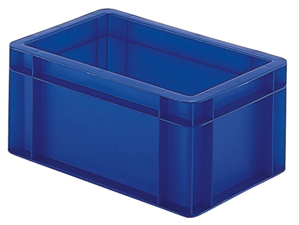 Euronormbehälter, PP, Boden geschlossen + Wände durchbrochen, Volumen 8,7 l, LxBxH 300x200x210 mm, Farbe gelb, VE 6 Stück