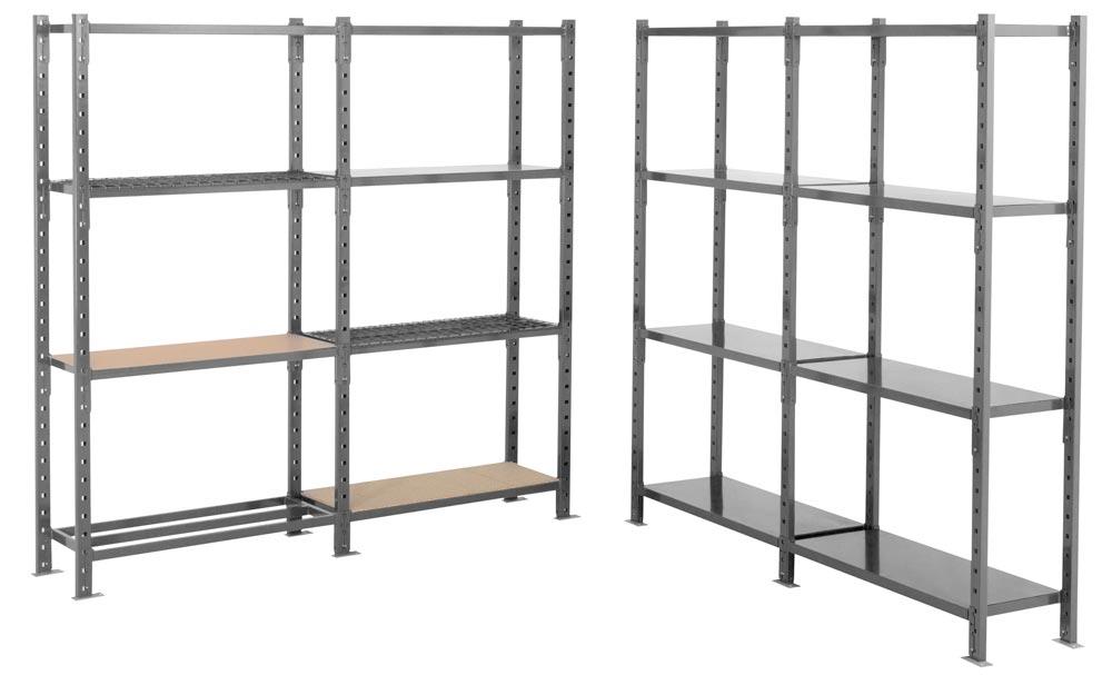 Vielzweck-Steckregal, Anbaufeld BxTxH 1010x1000x2000 mm, Fachlast 500 kg, 4 Ebenen Stahlrohrböden, Sützen und Böden RAL 7024 graphitgrau
