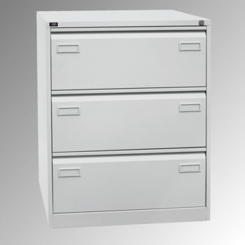 Bisley Light Hängeregisterschrank - 3 Schubladen - doppelbahnig - Farbe lichtgrau