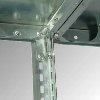 Fachbodenregal - Grundregal - 150 kg - 2.500 x 1.005 x 500 mm (HxBxT) - Schraubregal RUDI