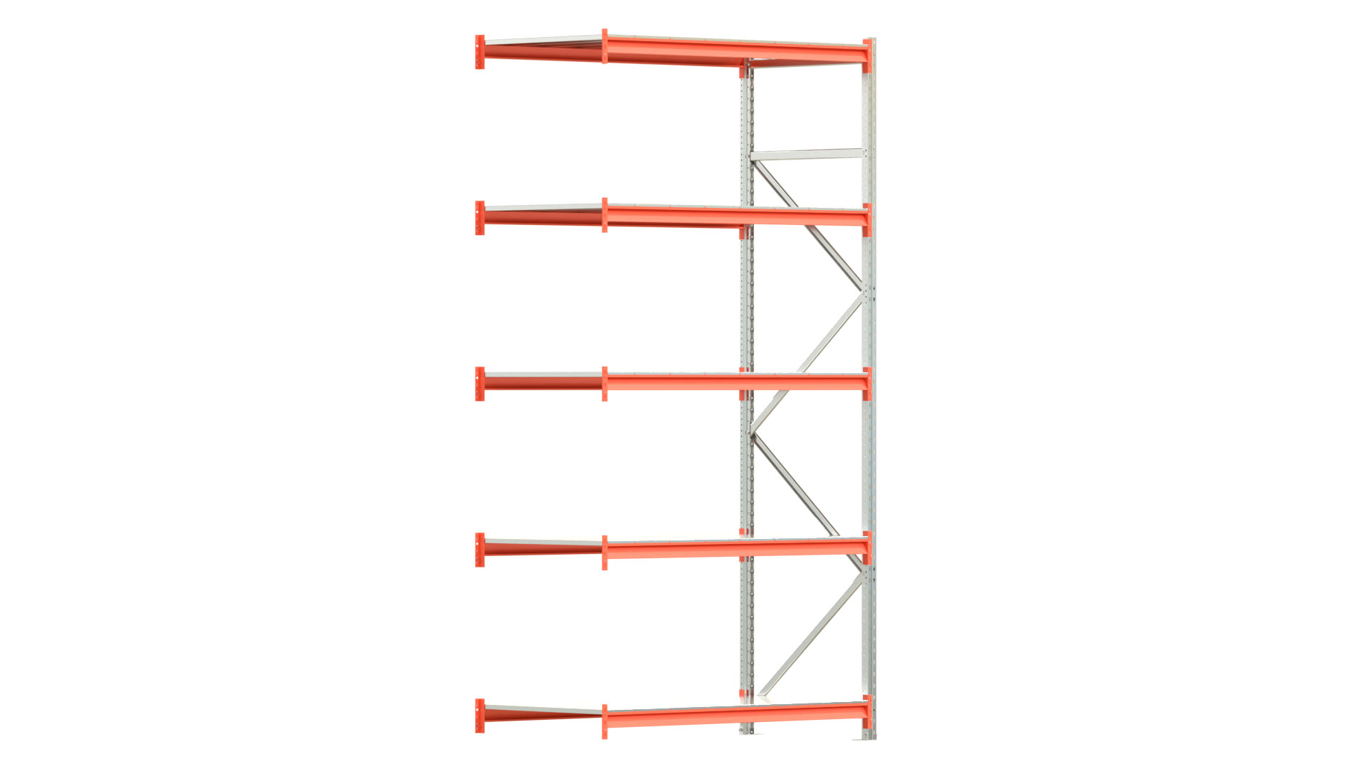 Weitspannregal EMMA - Höhe: 300 cm - Fachbreite: 150 cm - Tiefe: 80 cm - Anbaufeld