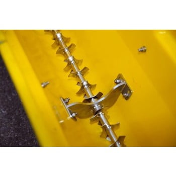 Streuwagen, Salzstreuer, Düngewagen, Kastenstreuer, Saatgut, 35 l Volumen, Edelstahl und Polyetylen, bis zu 600 mm Streubreite regelbar, luftbereift