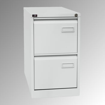 Bisley Light Hängeregisterschrank - 2 Schubladen - einbahnig - Farbe lichtgrau