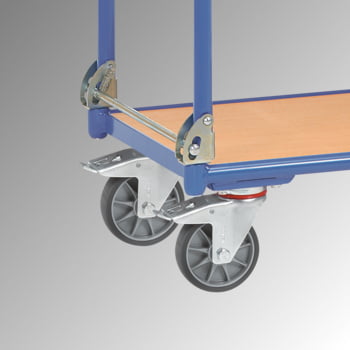 Fetra - Tischwagen klappbar - Tragkraft 250 kg - Ladefläche 450 x 720 mm (BxT) - Tischplatte - blau