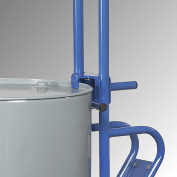 Fetra - Fasskarre für 200 l Fässer - 300 kg Traglast - 2 Stützräder - Vollgummibereifung
