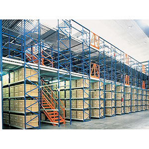 Weitspannregal, Anbaufeld, 4 Ebenen mit Spanplattenboden, Fachlast 670 kg, BxTxH 1785x800x2500 mm, Ständer blau, Holme orange