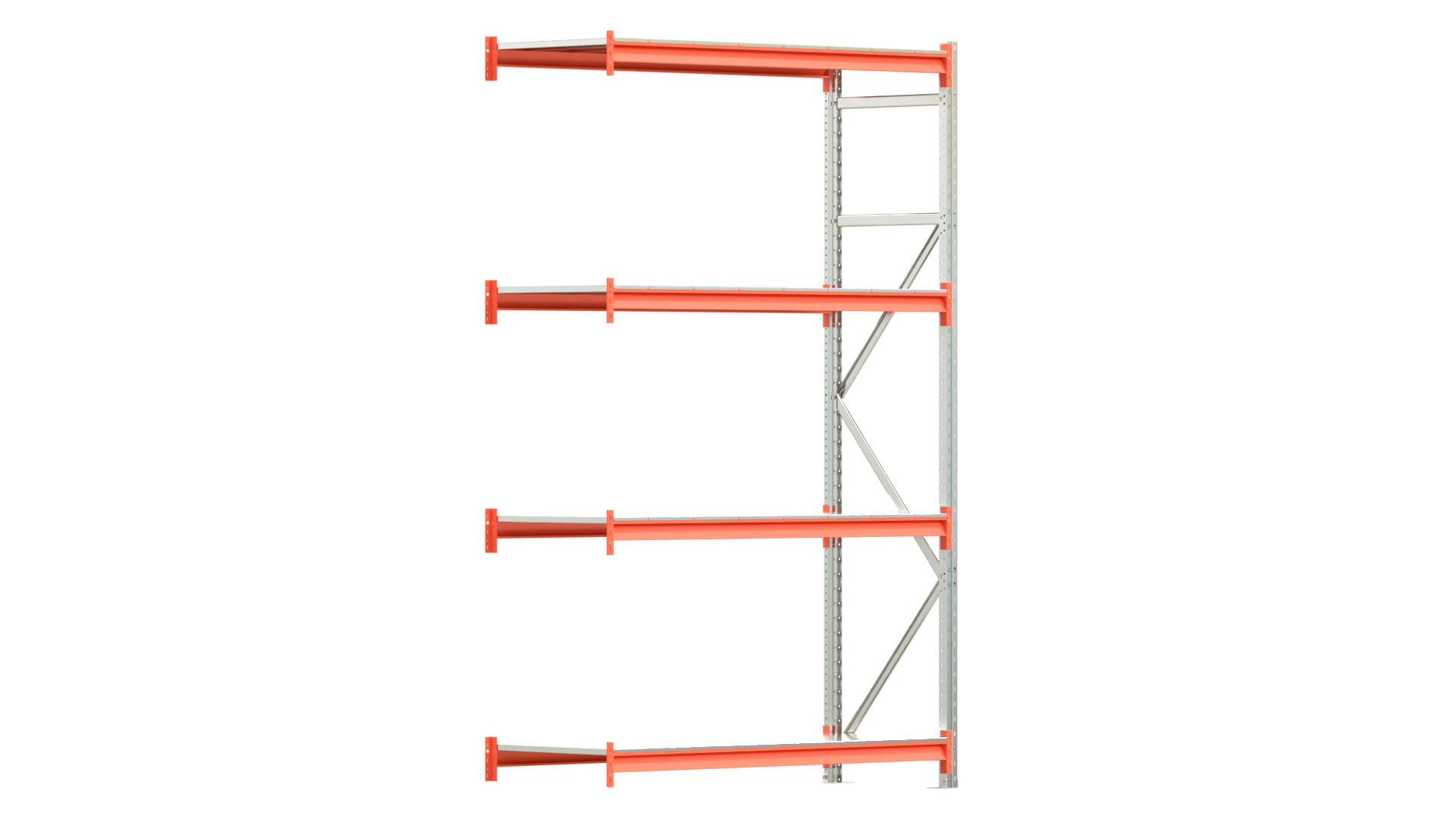 Weitspannregal EMMA - Höhe: 250 cm - Fachbreite: 150 cm - Tiefe: 60 cm - Anbaufeld
