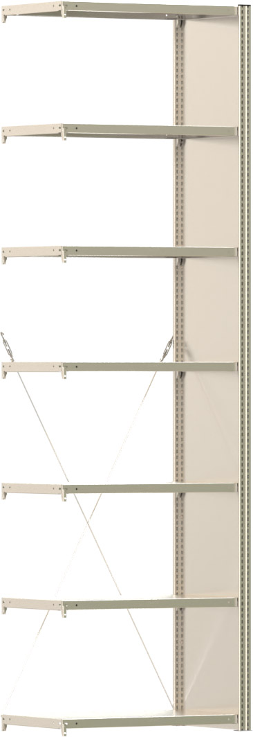 Fachbodenregal BERT - Breite: 87,5 cm - Tiefe: 50 cm - Höhe: 300 cm - 7 Böden - Anbauregal