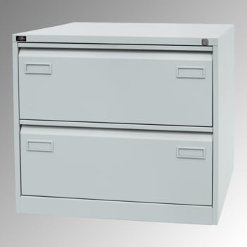 Bisley Light Hängeregisterschrank- 2 Schubladen - doppelbahnig - Farbe lichtgrau