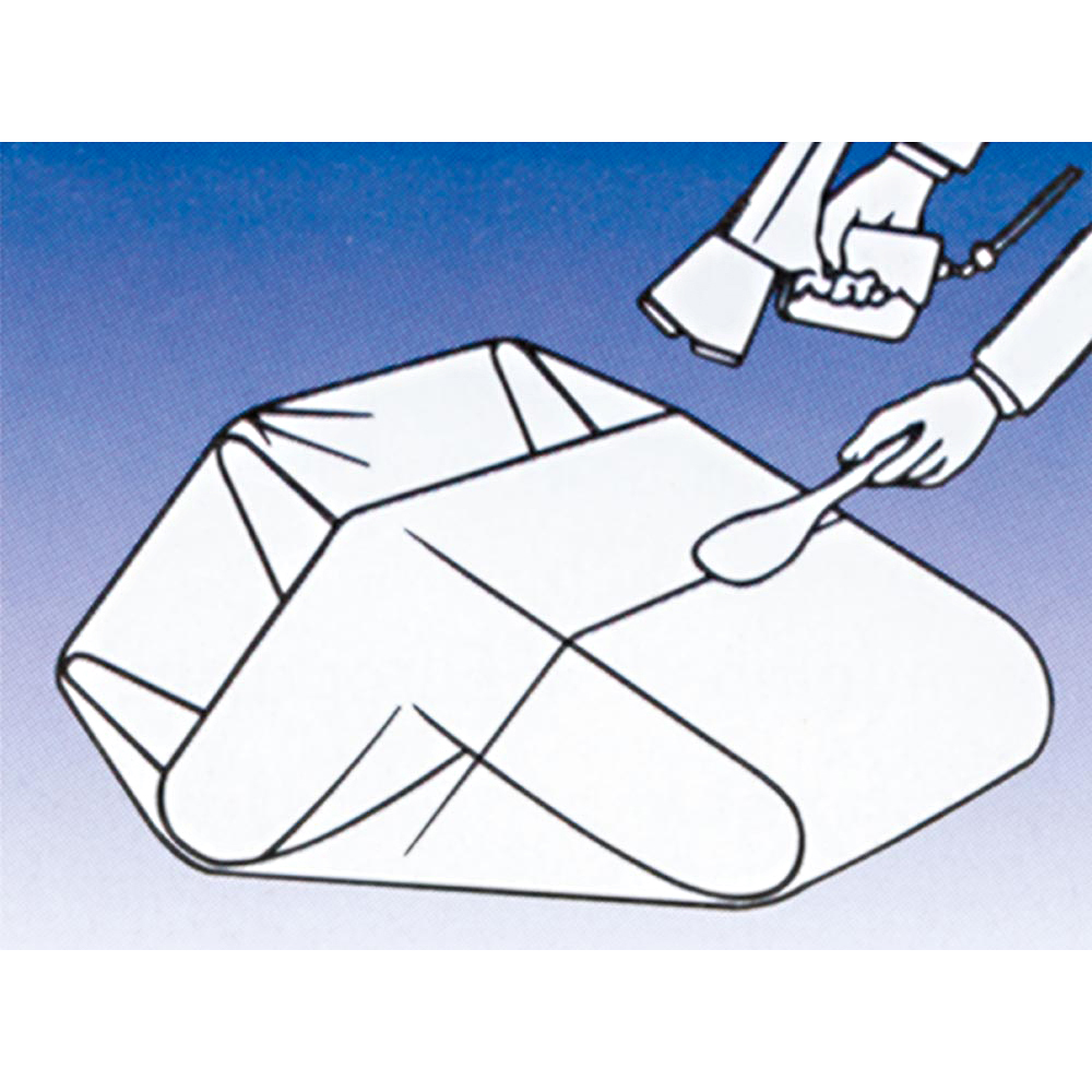 Schrumpffolie für Schrumpfpistole, transparent, Haubenrolle, Stärke 0,125 mm, Format 850x650, Länge 200 m