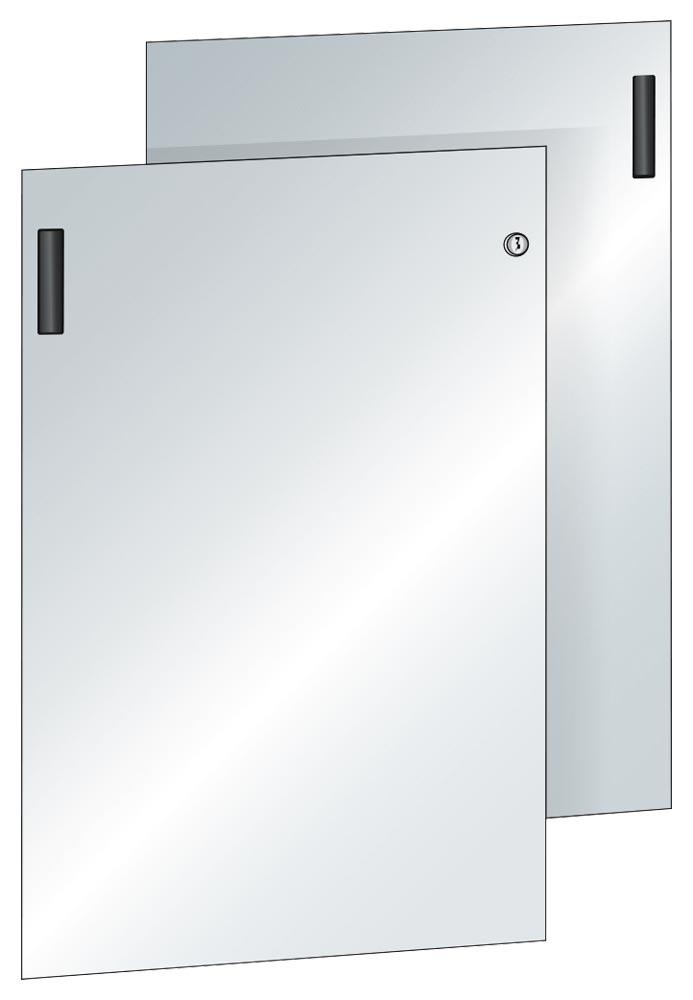 Vollblechschiebetüren für Aufsatzschrankgehäuse