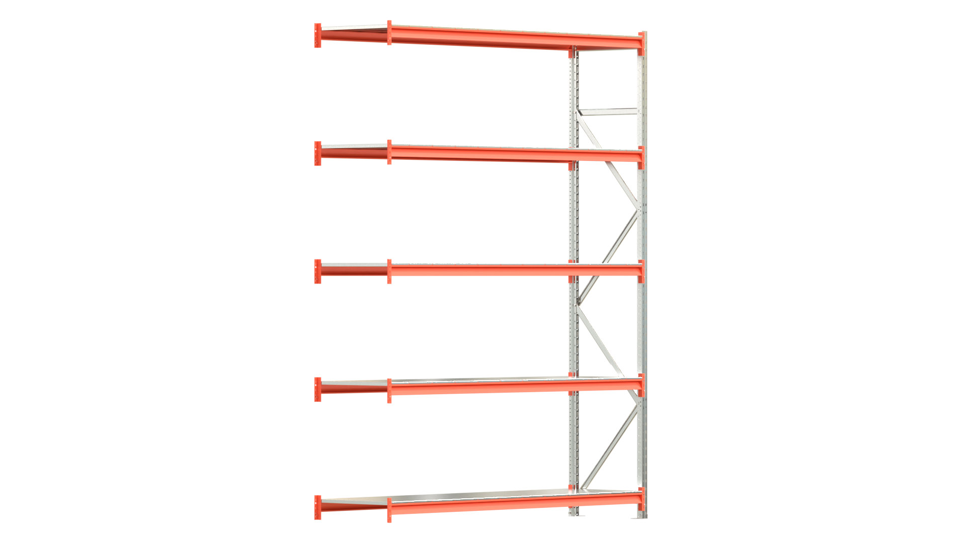 Weitspannregal EMMA - Höhe: 300 cm - Fachbreite: 225 cm - Tiefe: 60 cm - Anbaufeld