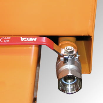 Späne-Kippbehälter für Routenzüge - Volumen 300 l - Traglast 750 kg - 530 x 875 x 1.230 mm (HxBxT) - feuerrot