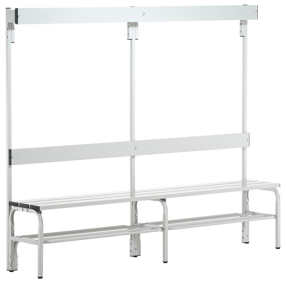 Garderobenbank, einseitig, Breite 150 cm, Höhe 165 cm, Tiefe 37,5 cm