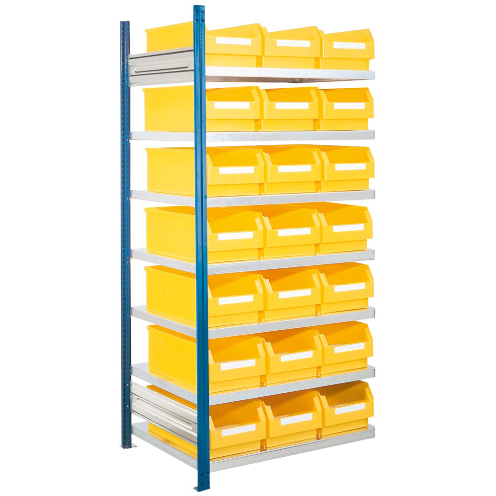 Kleinteileregal, Magazinregal - Ordnungsregal - Anbaufeld