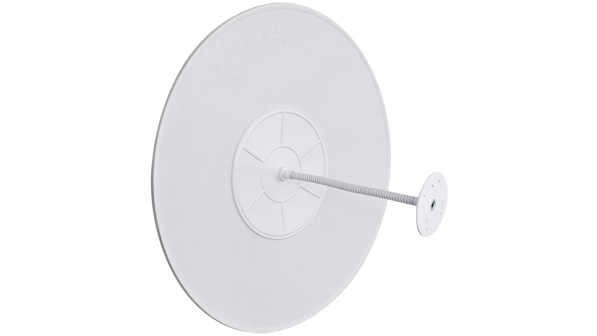 Beobachtungsspiegel, rund, Spiegeleinfassung weiß, Abstand 7 m, Durchm. 600 mm