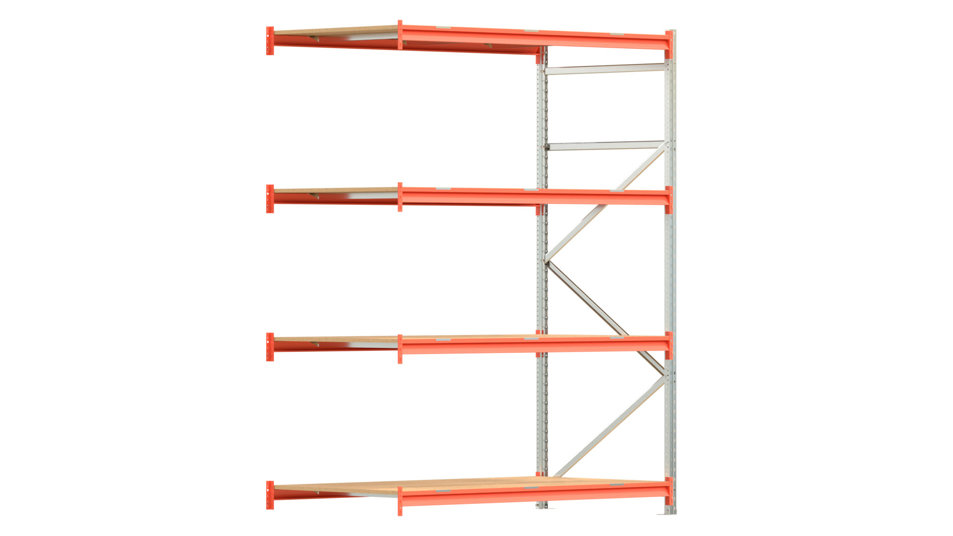Weitspannregal EMMA - Höhe: 250 cm - Fachbreite: 185 cm - Tiefe: 100 cm - Anbaufeld