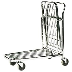 Einkaufswagen verzinkt, 2 Gitterböden, BxTxH 860x530x1010 mm, Traglast 300 kg