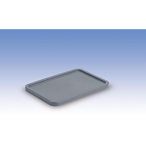 Deckel zu Euronormbehälter, Polyethylen, LxB 400x300 mm, geeignet für 13+18 Liter Behälter, Farbe grau, VE 2 Stück
