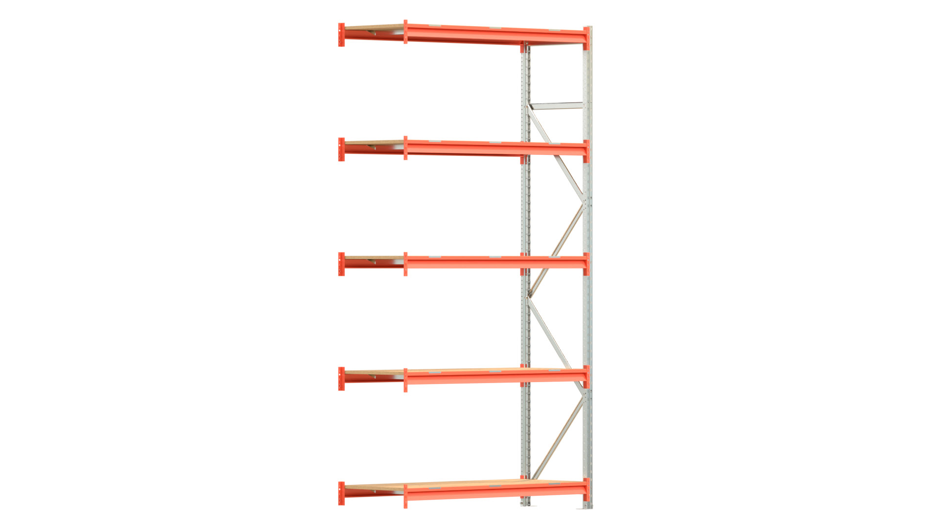 Weitspannregal EMMA - Höhe: 300 cm - Fachbreite: 150 cm - Tiefe: 60 cm - Anbaufeld